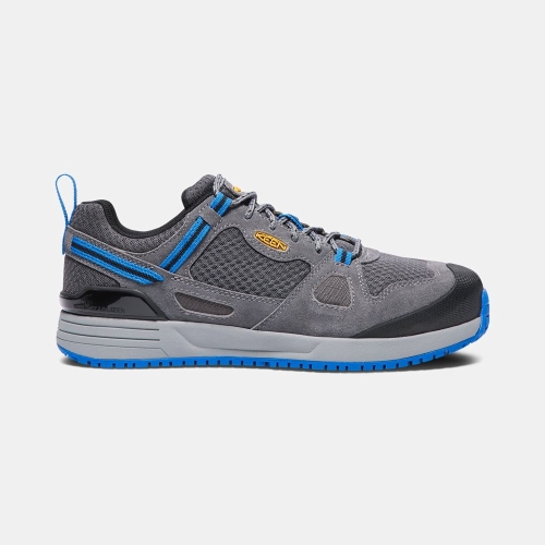 Magasin Chaussures Keen | Chaussures de Travail Keen Springfield Aluminum Toe Homme Grise Bleu (FRR956472)